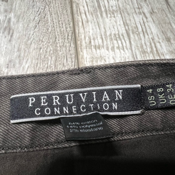 Peruvian Connection Women Size 4 Maxi Skirt A Line Pockets Gray/ Black - Picture 8 of 9